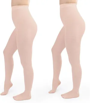 Silky Toes Women's Opaque Tights 1 or 2 Pairs -Black White And Colored Tights for Women