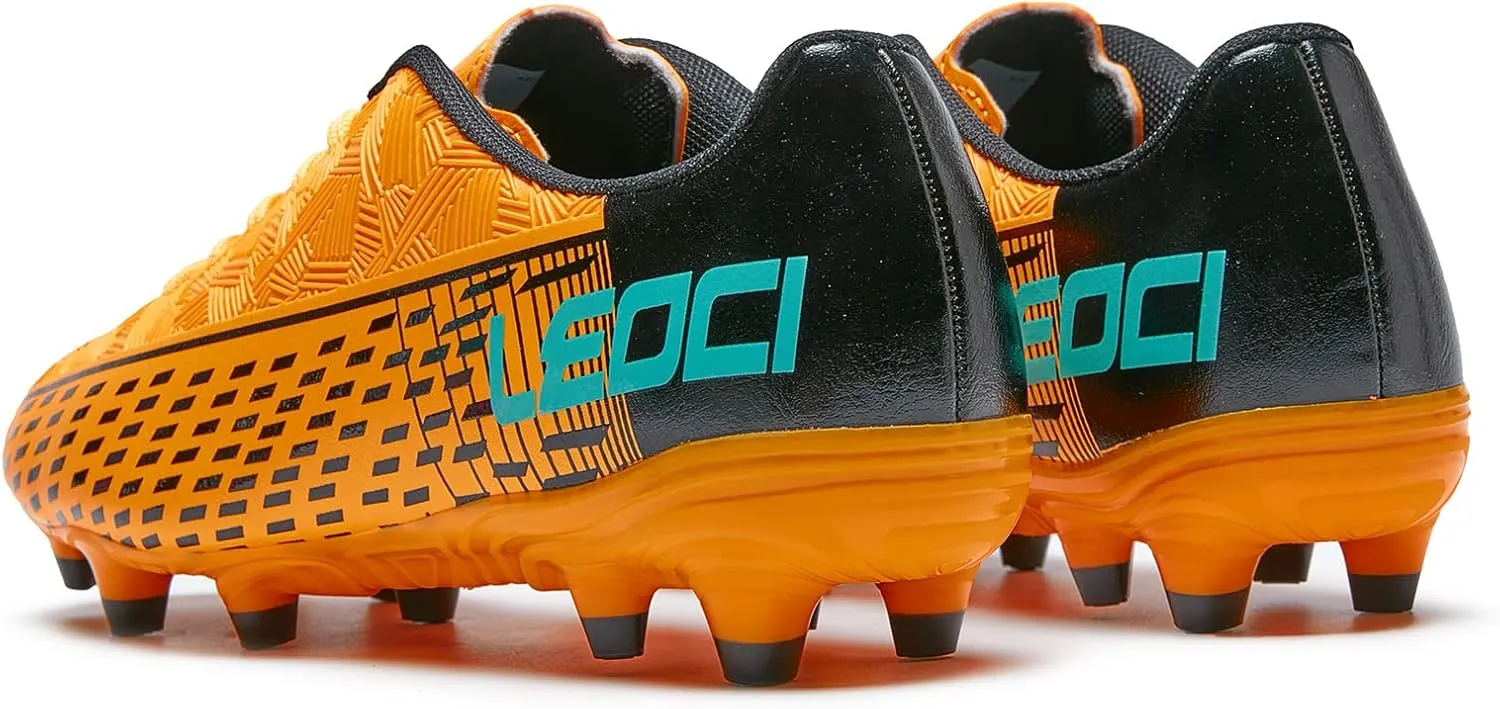Soccer Cleats for Men's and Women's Outdoor Unisex Football Shoes Firm Rugby Boots