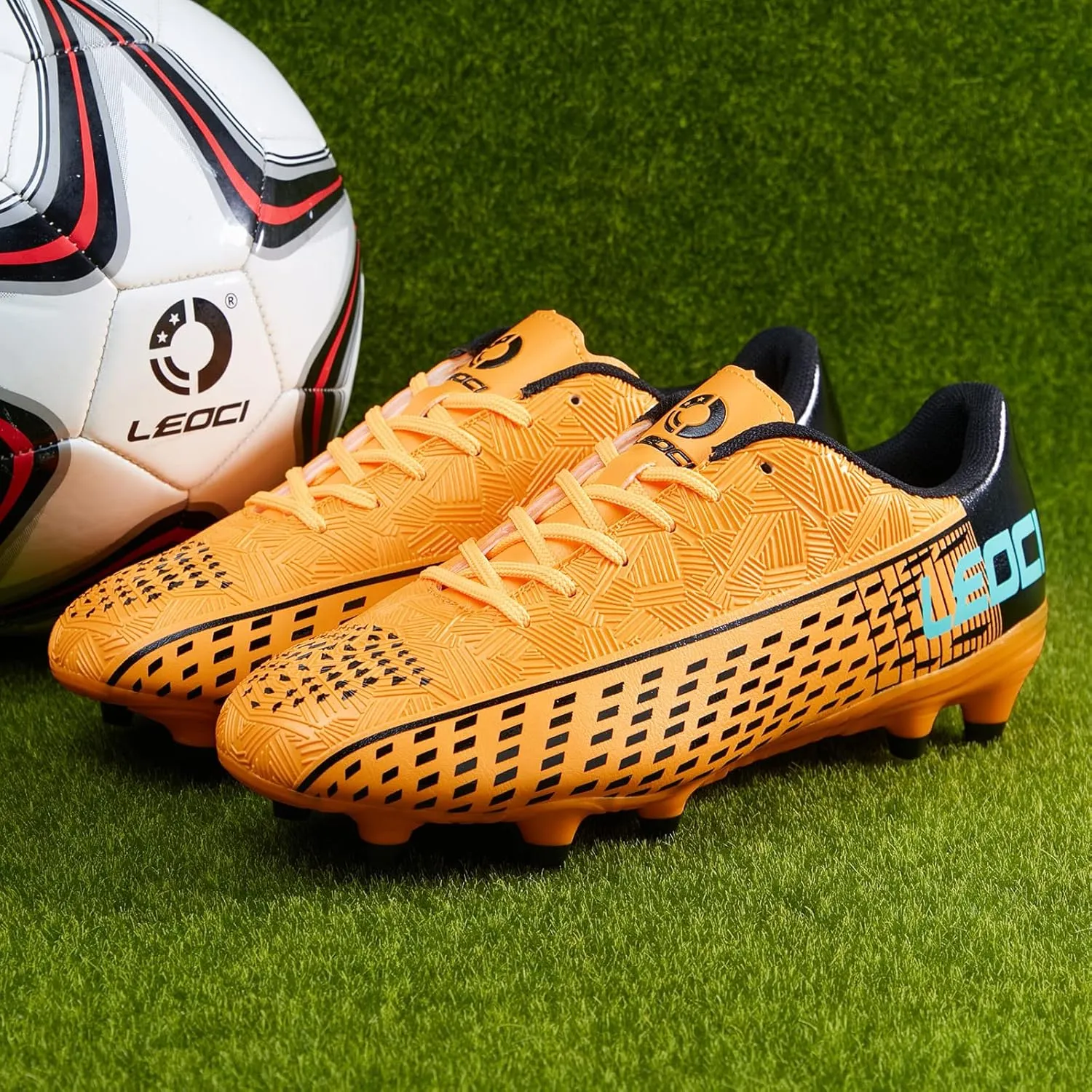 Soccer Cleats for Men's and Women's Outdoor Unisex Football Shoes Firm Rugby Boots