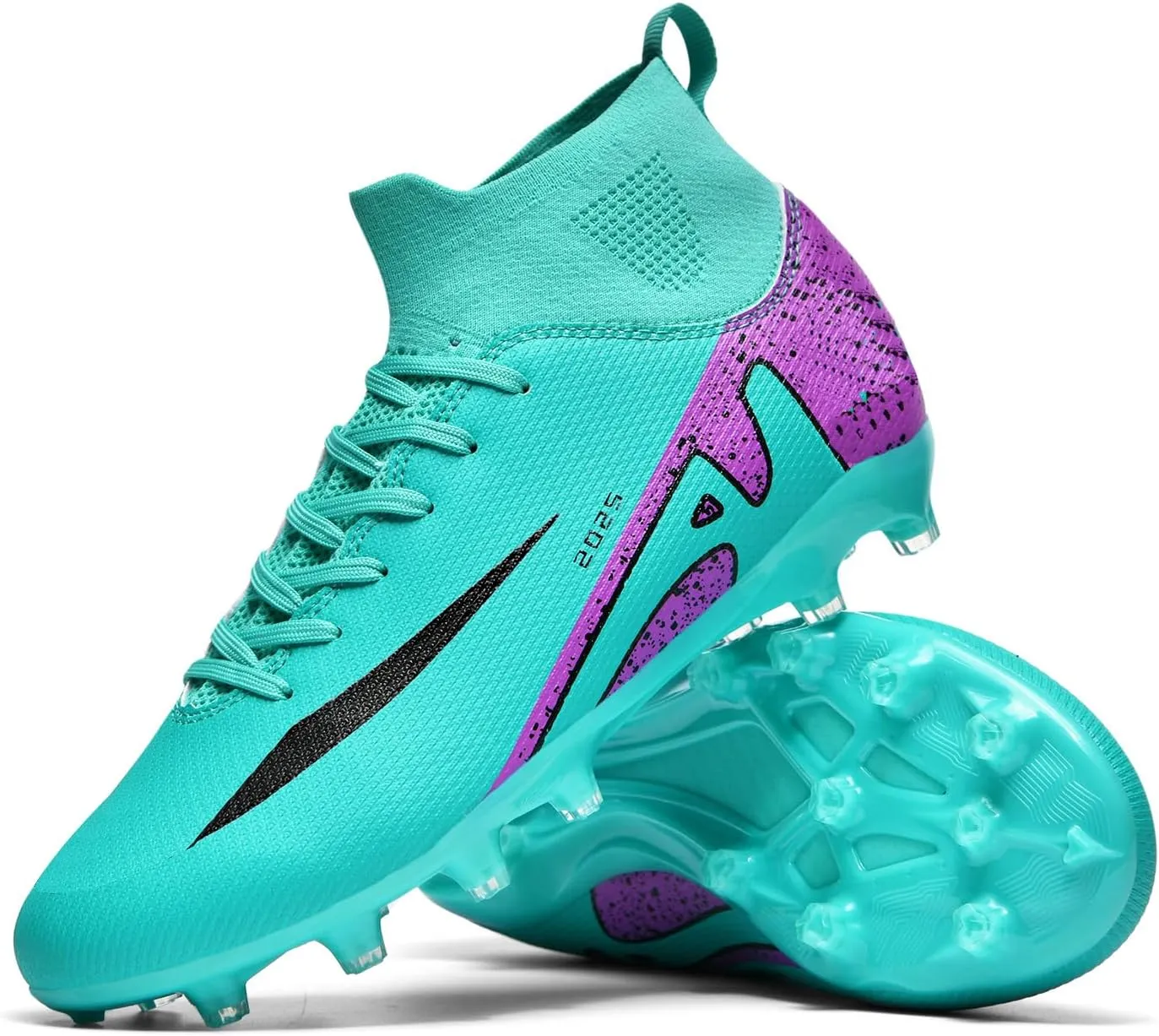 Soccer Cleats for Mens Womens Indoor Soccer Shoes Unisex Baseball Turf Shoes Youth Rugby Shoes Adult AG FG TF Football Boots Wide Training Sneaker