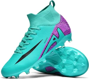Soccer Cleats for Mens Womens Indoor Soccer Shoes Unisex Baseball Turf Shoes Youth Rugby Shoes Adult AG FG TF Football Boots Wide Training Sneaker