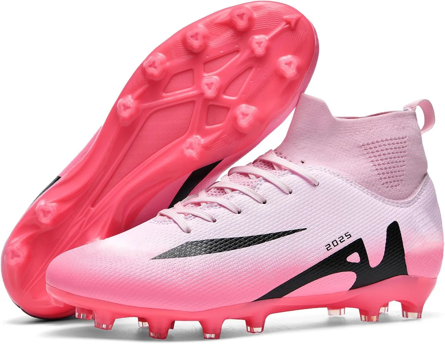 Soccer Cleats for Mens Womens Indoor Soccer Shoes Unisex Baseball Turf Shoes Youth Rugby Shoes Adult AG FG TF Football Boots Wide Training Sneaker