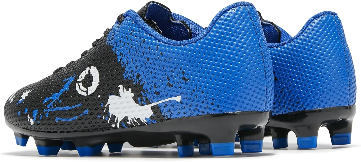 Soccer Shoes for Boys Pink Soccer Cleats Breathable Athletic Toddler Black Football Boots for Outdoor Indoor Soccer Shoes for Girls AG/FG