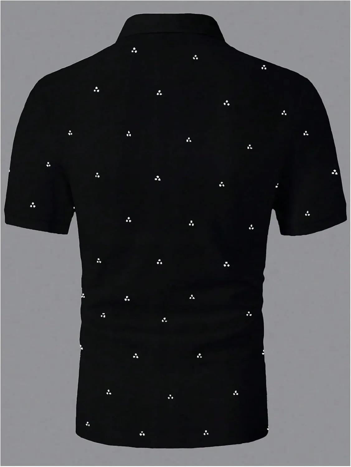 SOLY HUX Men's Golf Shirts Printed Tennis Shirt Short Sleeve Casual Collar Work T-Shirt Tops