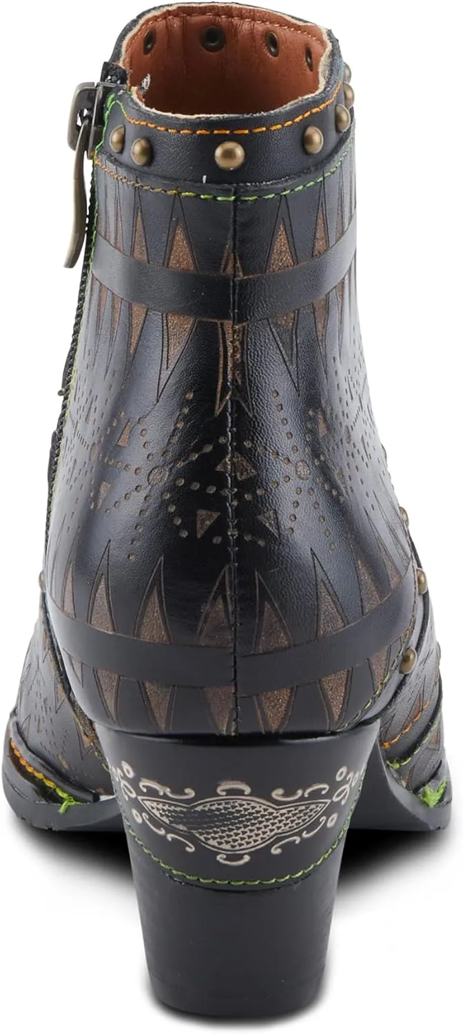 Spring Step L'Artiste Niobe Women's Standout Bootie - Bold Design, Impeccable Quality, Edgy Ankle Boots