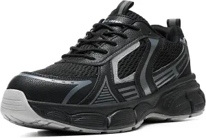 Steel Toe Shoes for Men Women, Comfortable Breathable Safety Sneakers, Lightweight Wide Work Shoes with Durable Soft Sole