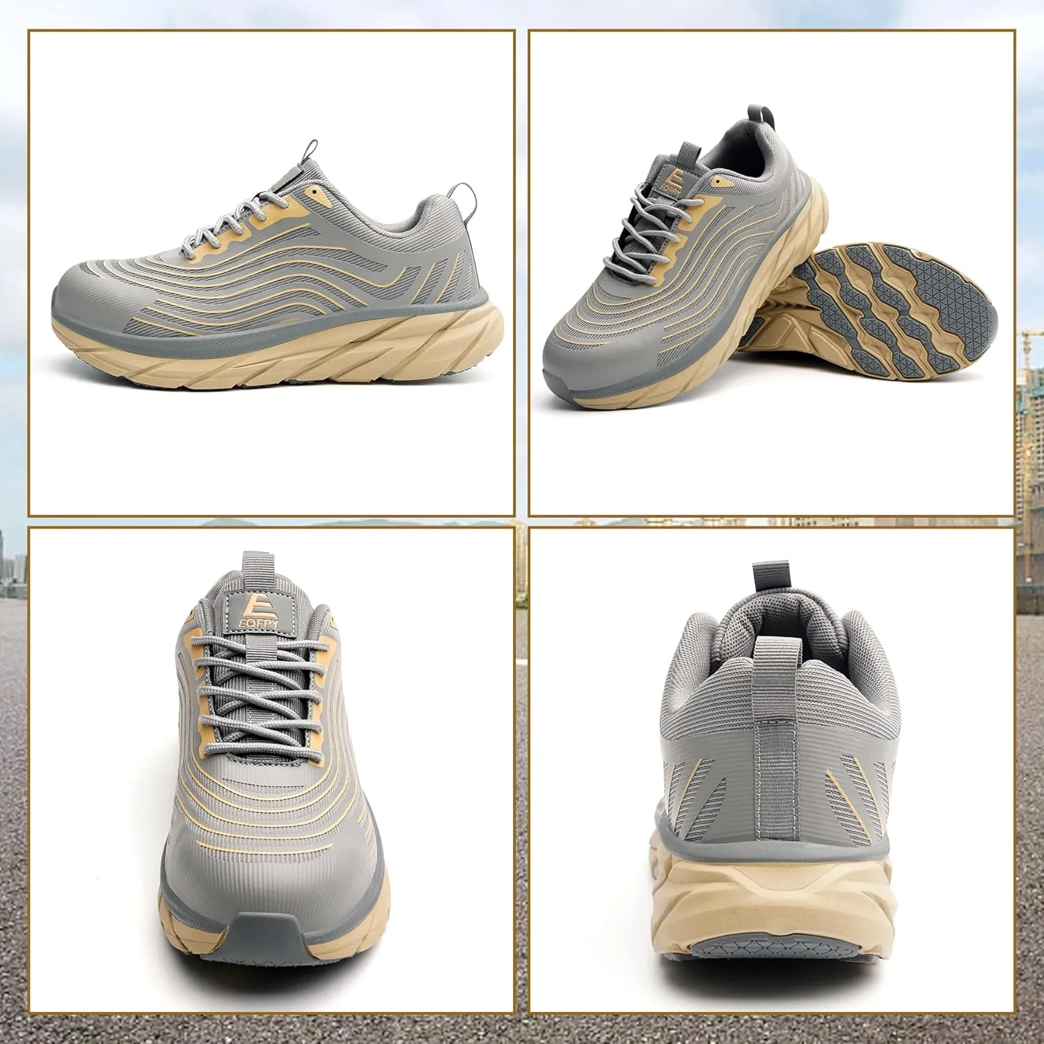 Steel Toe Shoes for Men Women Work Safety Shoes Comfortable Lightweight Puncture Proof Slip Resistant Indestructible Warehouse Industry Construction Shoes