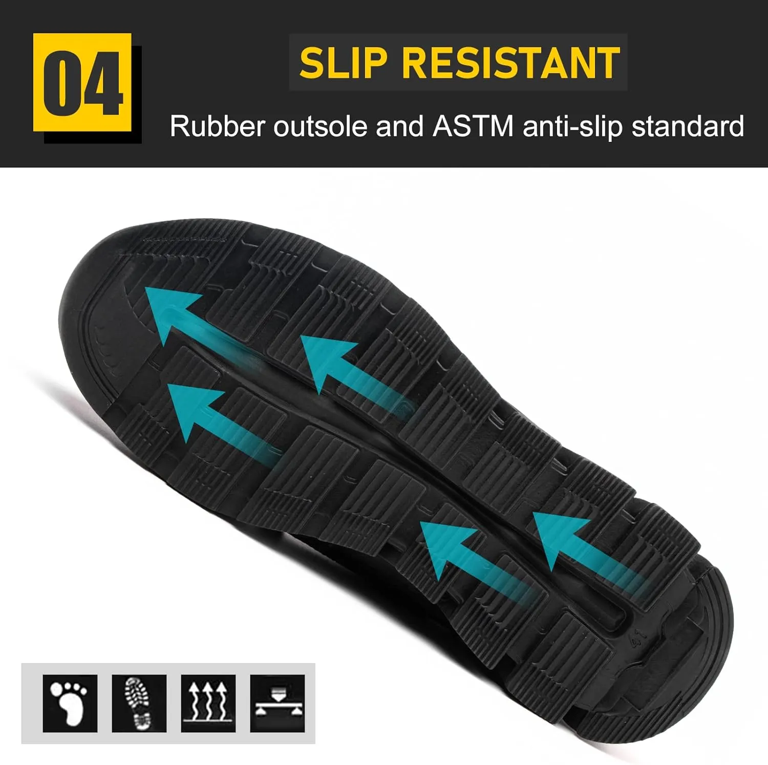 Steel Toe Shoes for Men Work Women Lightweight Air Cushion Sneakers Slip Resistant Safety Work Boots Indestructible Shoes