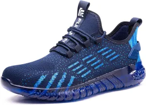 Steel Toe Shoes for Men Work Women Lightweight Air Cushion Sneakers Slip Resistant Safety Work Boots Indestructible Shoes