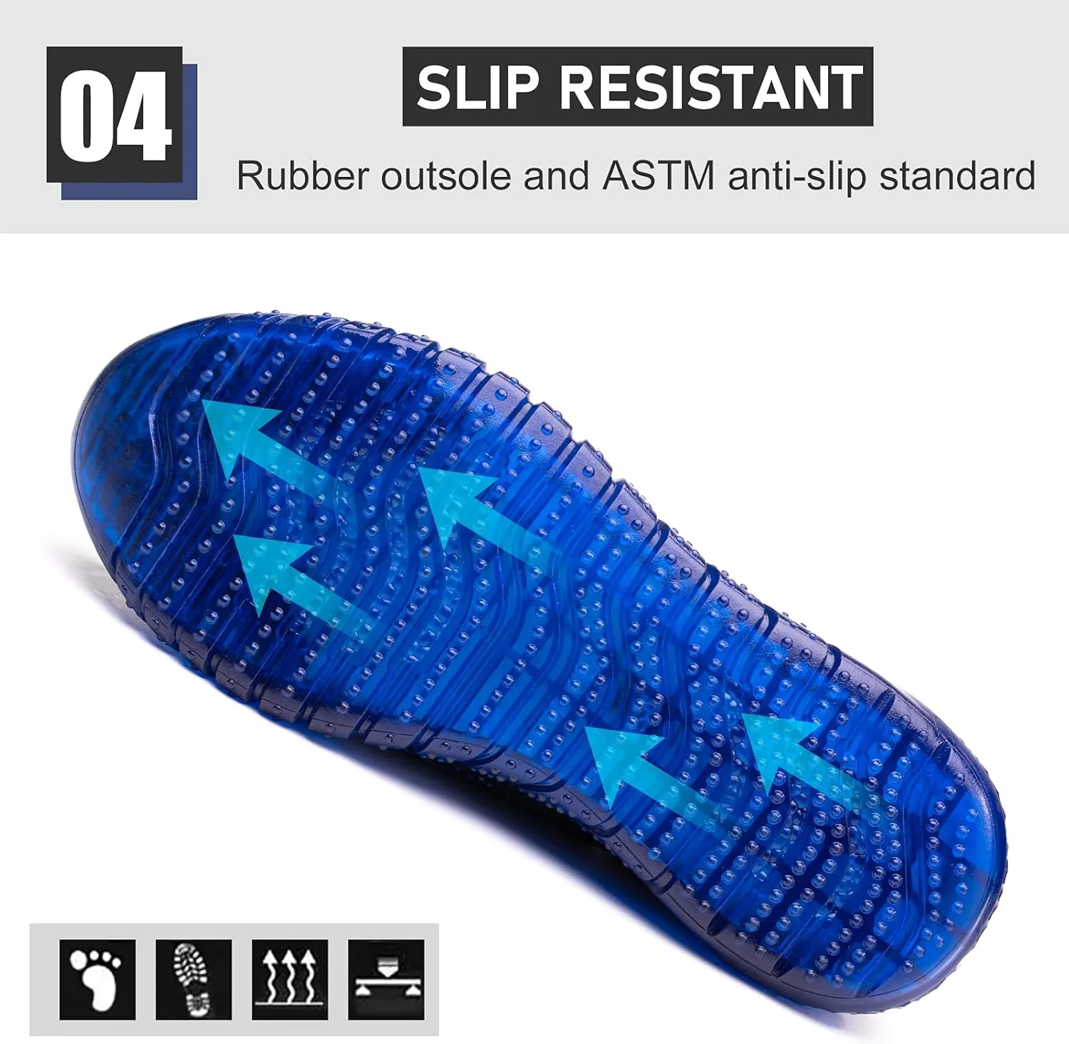 Steel Toe Shoes for Men Work Women Lightweight Air Cushion Sneakers Slip Resistant Safety Work Boots Indestructible Shoes