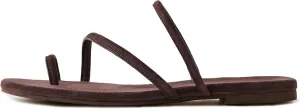 Strappy Flat Sandals for Women Open Toe Slip On Slides Toe Ring Cross Strap Slippers Sandals Casual Comfortable Summer Beach Flat Shoes