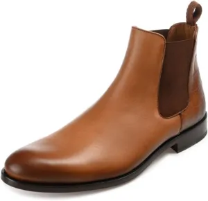 TAFT Hiro Leather and Embossed Croc Detailing Men's Chelsea Boot
