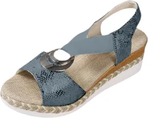 Thick Soled Rope Platform Roman Sandals Women's Casual Wedge Espadrilles Open Toe Ankle Strap Heels Dressy Summer Comfortable Slip on Orthopedic Espadrille Sandals Wedges Buckle Shoes