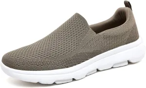 TIOSEBON Men's Mesh Slip On Walking Shoes Loafers-Work Drving Tennis Shoes