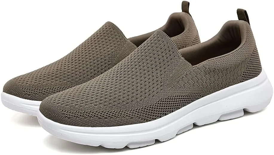 TIOSEBON Men's Mesh Slip On Walking Shoes Loafers-Work Drving Tennis Shoes