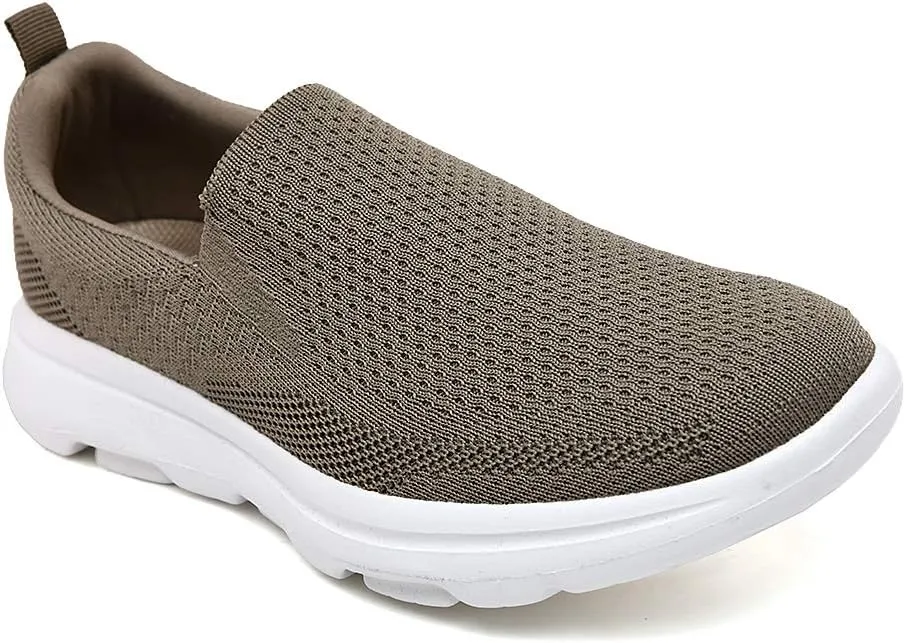 TIOSEBON Men's Mesh Slip On Walking Shoes Loafers-Work Drving Tennis Shoes