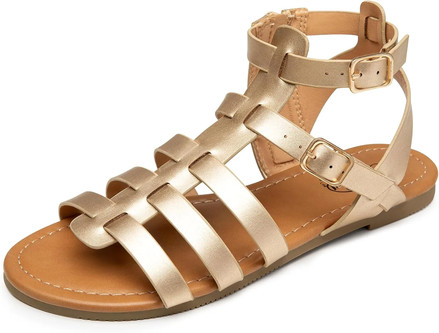 Trary Womens Sandals, Gladiator Sandals for Women, Wide Width Sandals for Women, Strappy Sandals, Flat Sandals for Women, Trendy Sandals Women Dressy Summer Flat, Comfortable Sandals Women