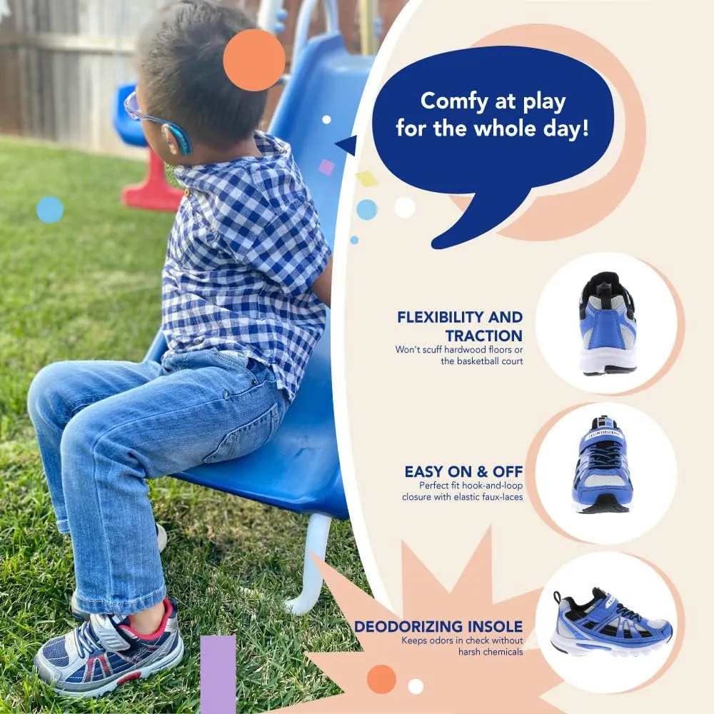 TSUKIHOSHI Storm Kids Shoes - Strap-Closure Machine-Washable Kids Sneakers with Wide Toe Box and Slip-Resistant, Non-Marking Outsoles