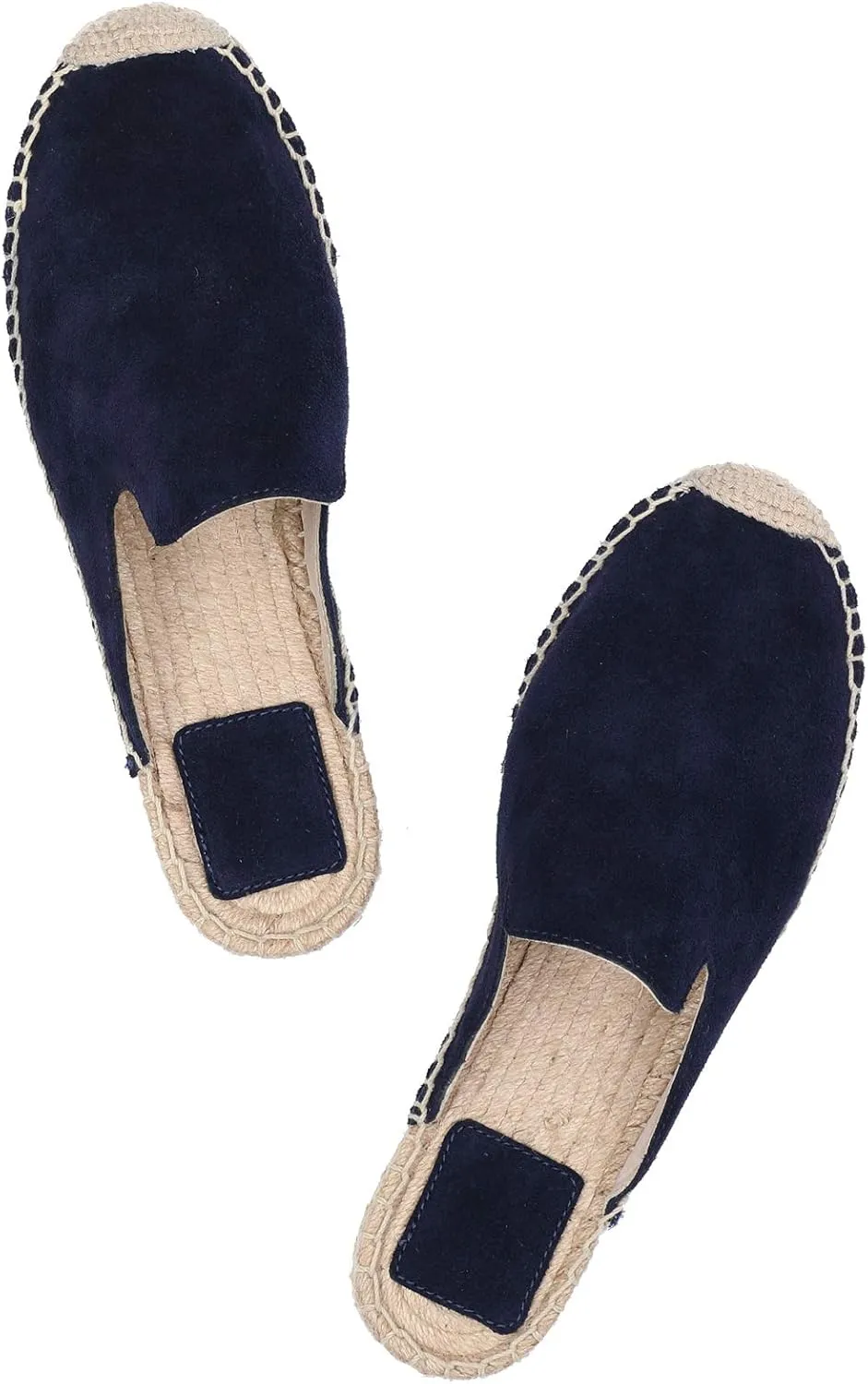 U-lite Women's Simple Mule Breathable Flat Espadrilles Shoes, Pure Color Mules