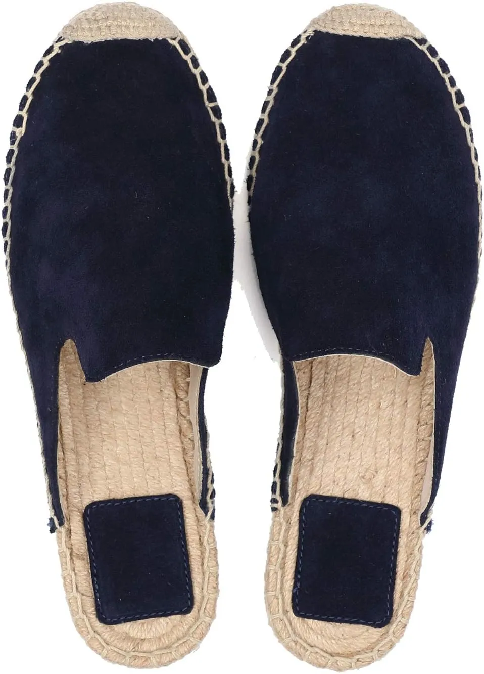 U-lite Women's Simple Mule Breathable Flat Espadrilles Shoes, Pure Color Mules