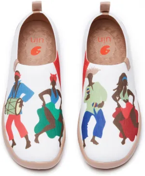 UIN Women's Art Painted Travel Shoes Slip On Casual Knit Loafers Lightweight Comfort Fashion Sneaker Constellation Toledo Ⅰ