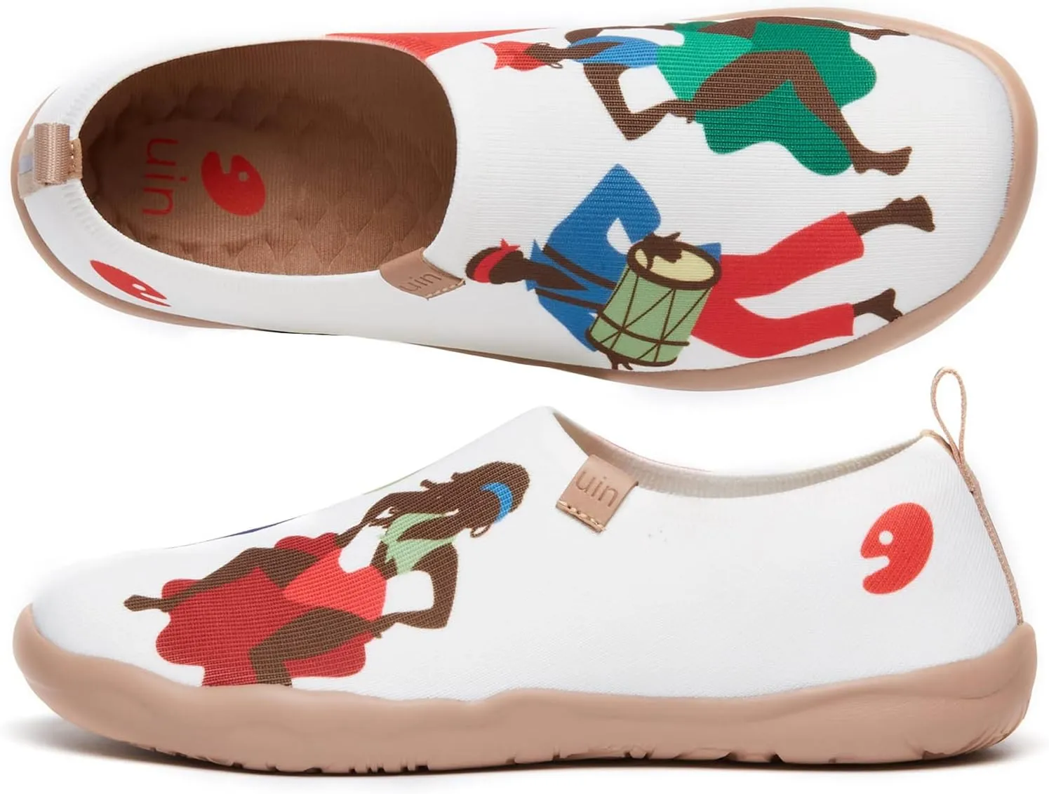 UIN Women's Art Painted Travel Shoes Slip On Casual Knit Loafers Lightweight Comfort Fashion Sneaker Constellation Toledo Ⅰ