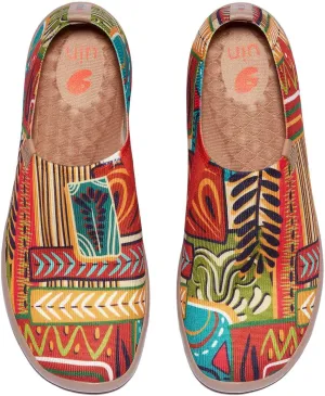 UIN Women's Art Painted Travel Shoes Slip On Casual Knit Loafers Lightweight Comfort Fashion Sneaker Constellation Toledo Ⅰ