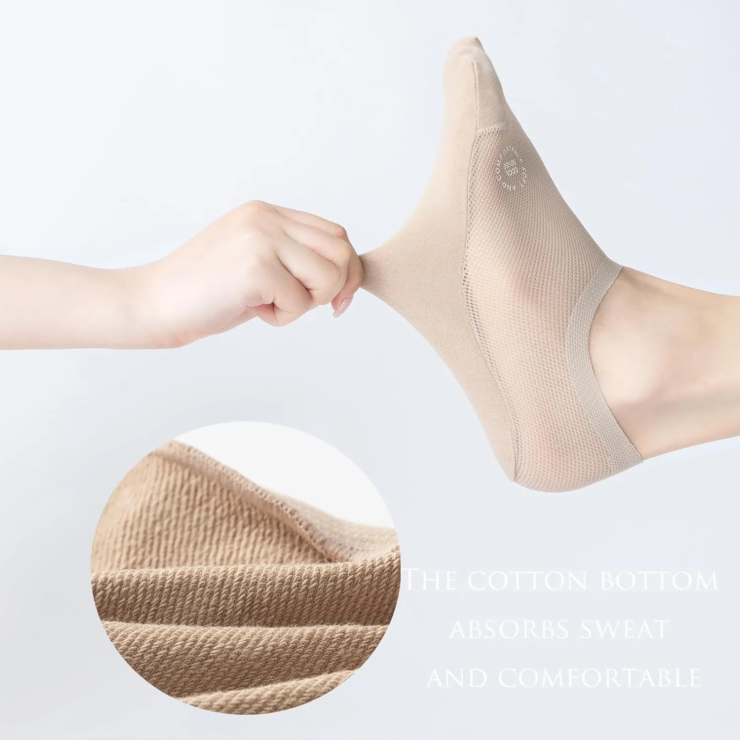 Ultra Thin Liner Socks Non Slip Nylon No Show Socks Womens Lightweight Breathable 3 & 4 & 6 Pair Packs