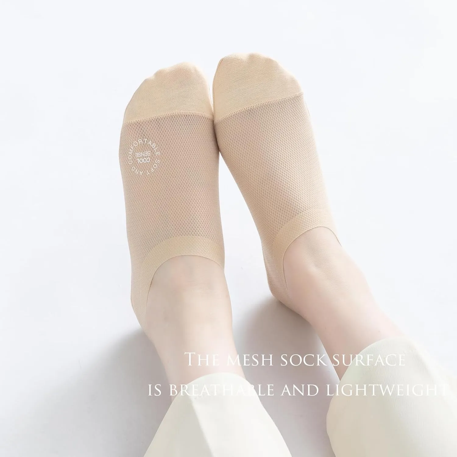 Ultra Thin Liner Socks Non Slip Nylon No Show Socks Womens Lightweight Breathable 3 & 4 & 6 Pair Packs