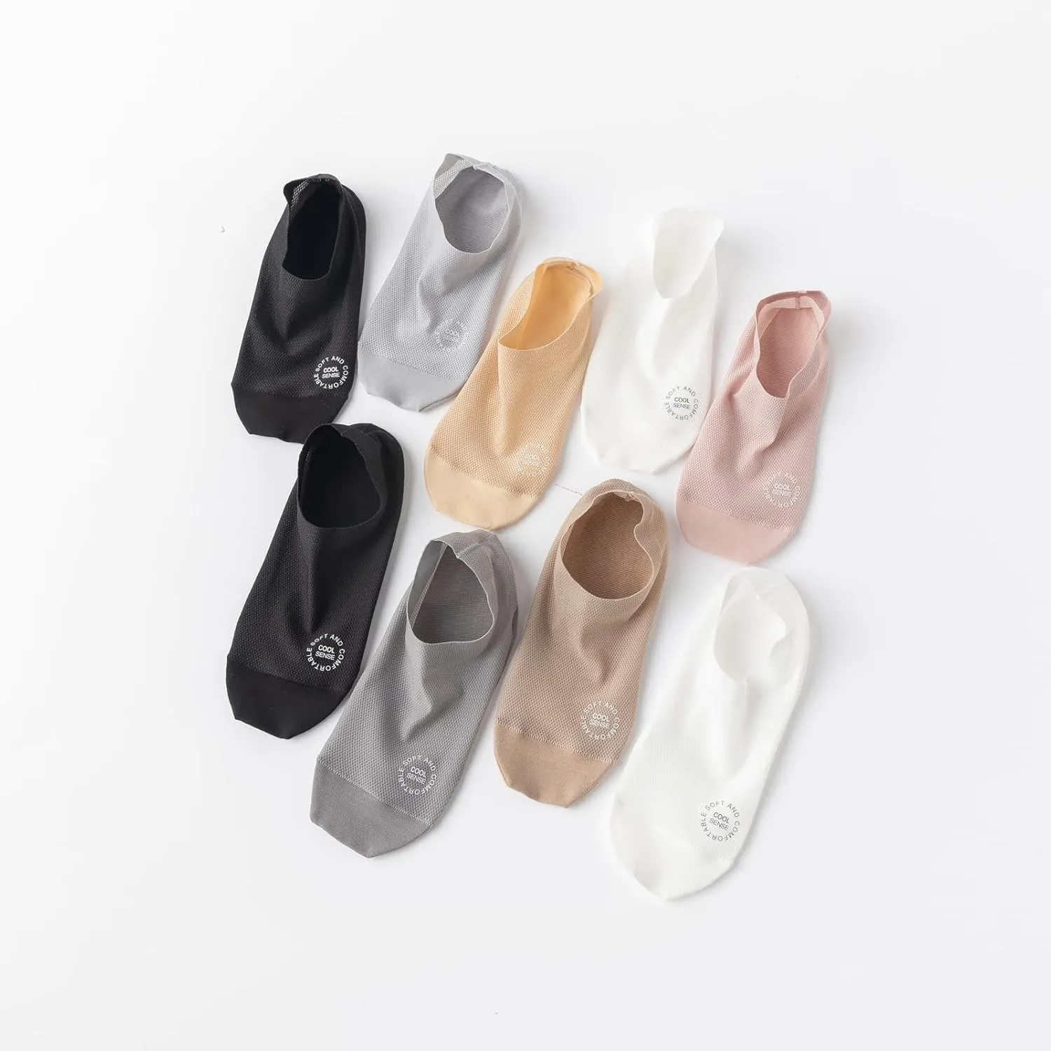 Ultra Thin Liner Socks Non Slip Nylon No Show Socks Womens Lightweight Breathable 3 & 4 & 6 Pair Packs