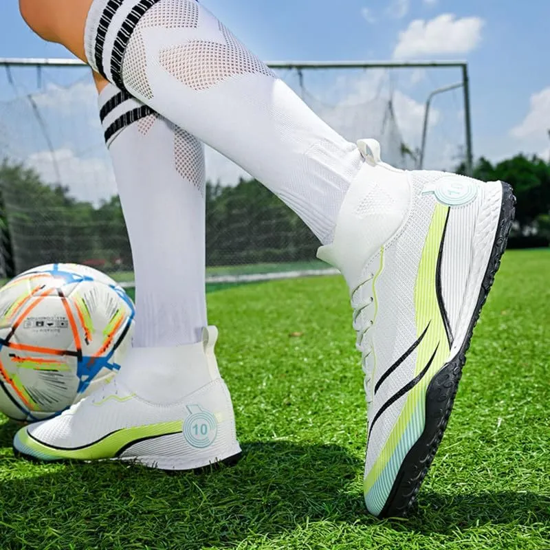 Unisex-Adult Soccer Cleats: Mens High-Top Soccer Shoes Lightweight Training Football Boots for Youth