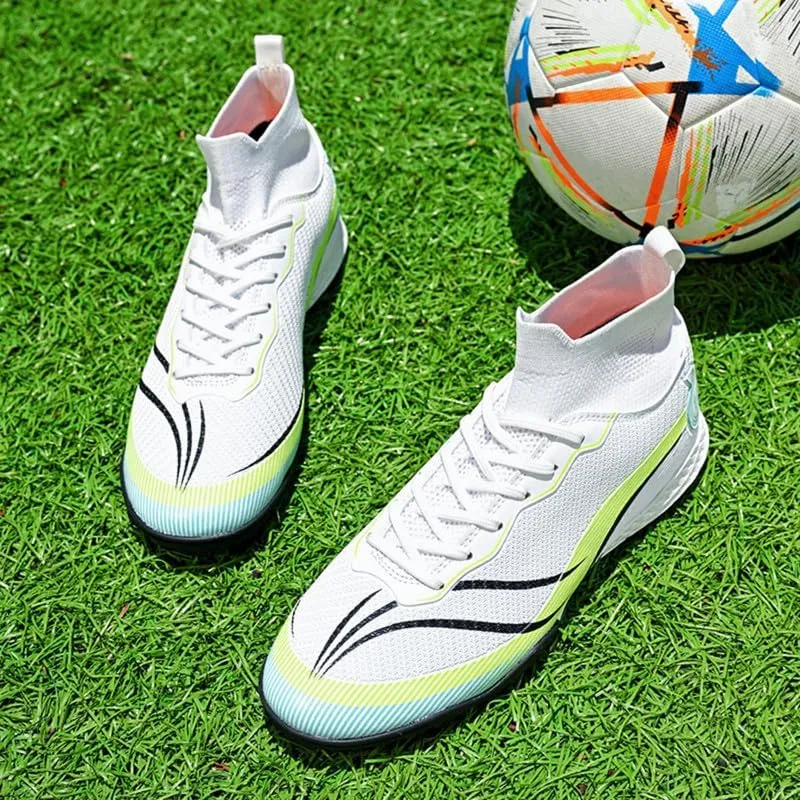 Unisex-Adult Soccer Cleats: Mens High-Top Soccer Shoes Lightweight Training Football Boots for Youth