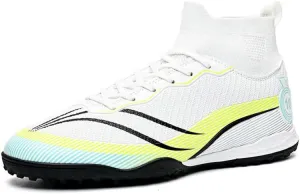 Unisex-Adult Soccer Cleats: Mens High-Top Soccer Shoes Lightweight Training Football Boots for Youth