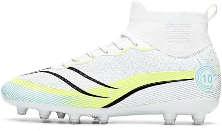 Unisex-Adult Soccer Cleats: Mens High-Top Soccer Shoes Lightweight Training Football Boots for Youth