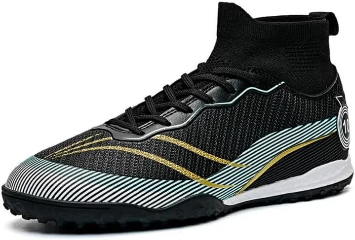 Unisex-Adult Soccer Cleats: Mens High-Top Soccer Shoes Lightweight Training Football Boots for Youth