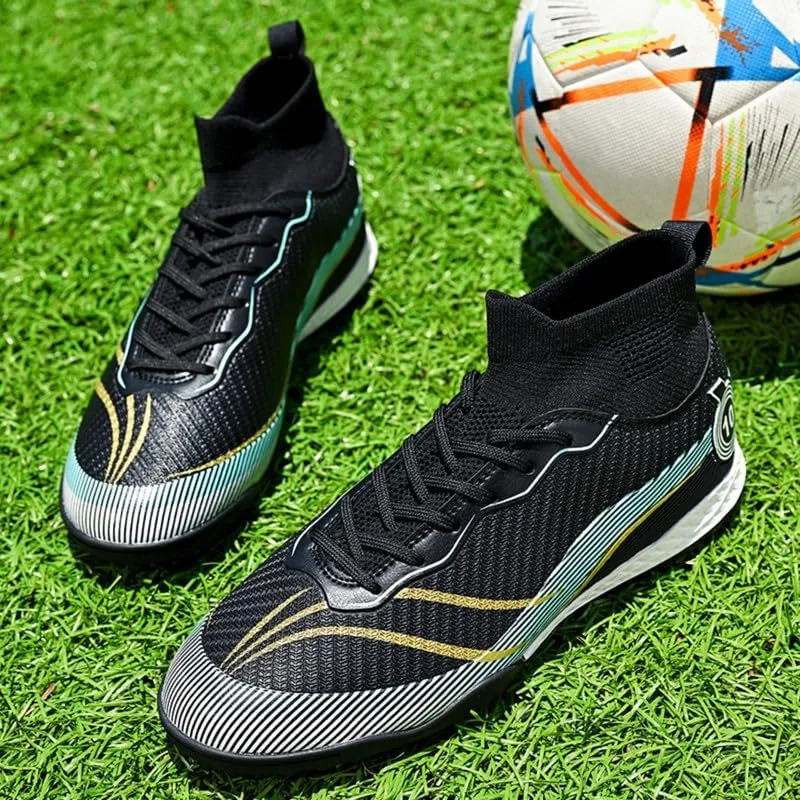 Unisex-Adult Soccer Cleats: Mens High-Top Soccer Shoes Lightweight Training Football Boots for Youth