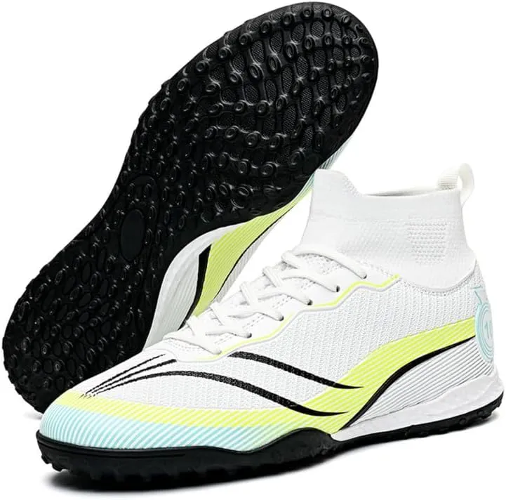 Unisex-Adult Soccer Cleats: Mens High-Top Soccer Shoes Lightweight Training Football Boots for Youth