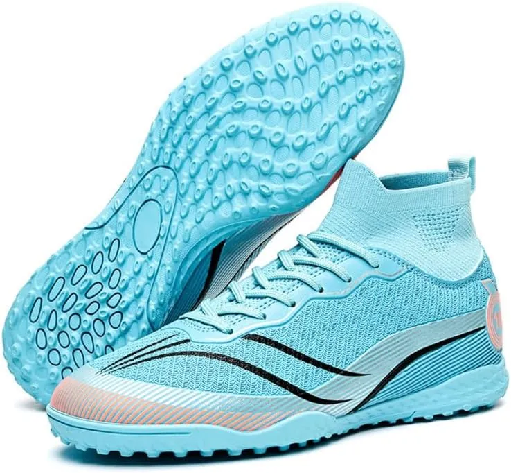 Unisex-Adult Soccer Cleats: Mens High-Top Soccer Shoes Lightweight Training Football Boots for Youth