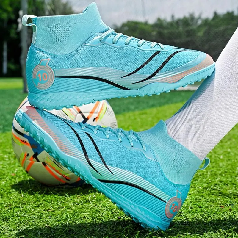 Unisex-Adult Soccer Cleats: Mens High-Top Soccer Shoes Lightweight Training Football Boots for Youth