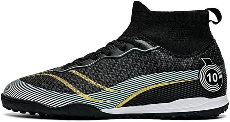 Unisex-Adult Soccer Cleats: Mens High-Top Soccer Shoes Lightweight Training Football Boots for Youth