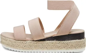 Vepose Women's 876 Cute Platform Wedge Sandals Open Toe, Espadrilles Sandals with Double Elastic Strap