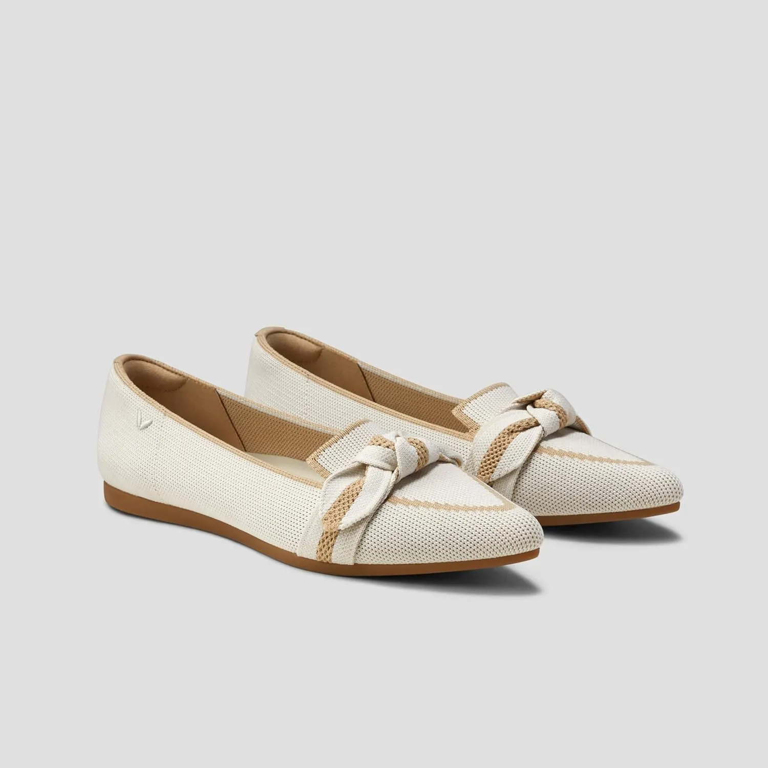 VIVAIA Michelle 2.0 Women's Casual Slip-on Loafer Flats with Elegant Pointed-Toe Silhouette lace-up Bow Shoes