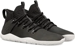 Vivobarefoot Magna FG Womens Barefoot Hiking Shoes | Waterproof, Lightweight & Puncture Resistant | All Weather & Terrains | Wide Fit Grounding Shoes | Leather Obsidian/White
