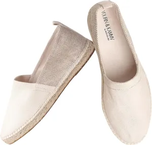 VOLIRIN & KAMMV Closed Toe Comfortable Canvas Slip on Flat Espadrilles for Men