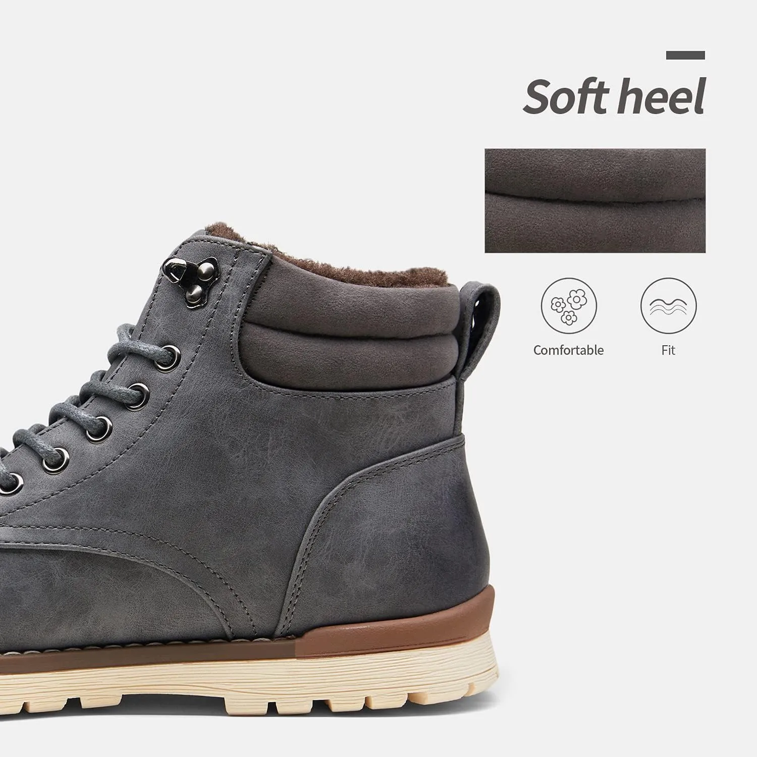 Vostey Men's Hiking Boots Waterproof Casual Chukka Boots for Men