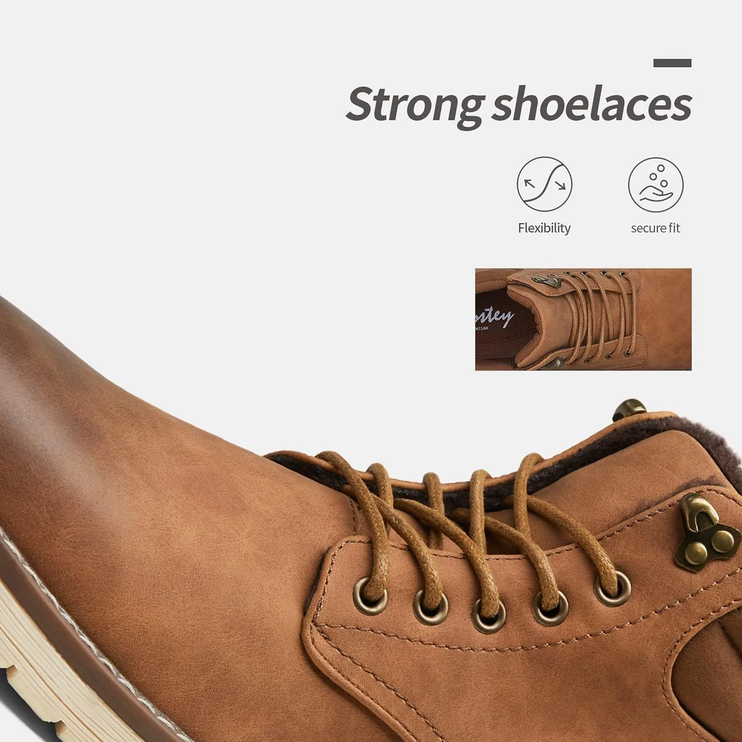 Vostey Men's Hiking Boots Waterproof Casual Chukka Boots for Men