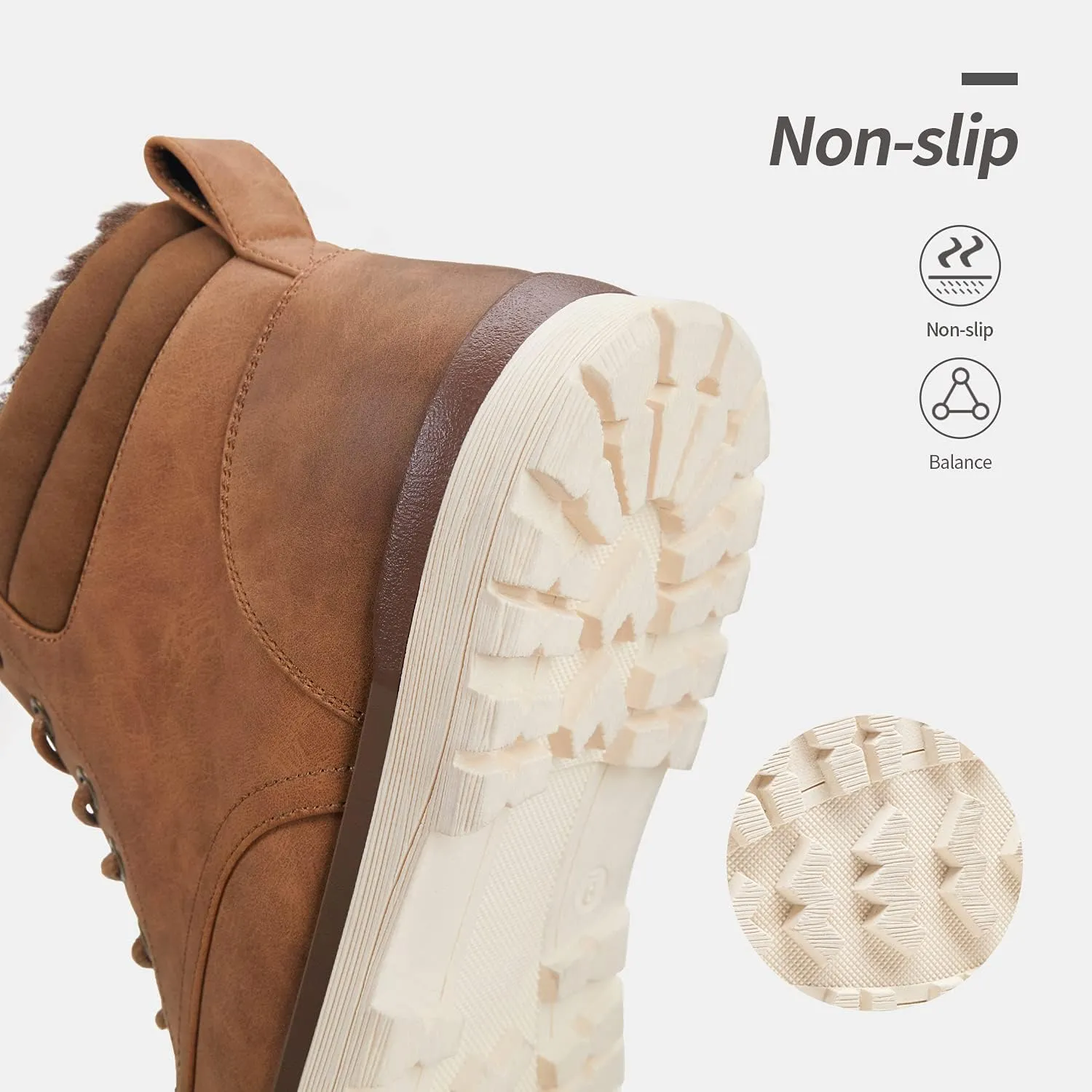 Vostey Men's Hiking Boots Waterproof Casual Chukka Boots for Men