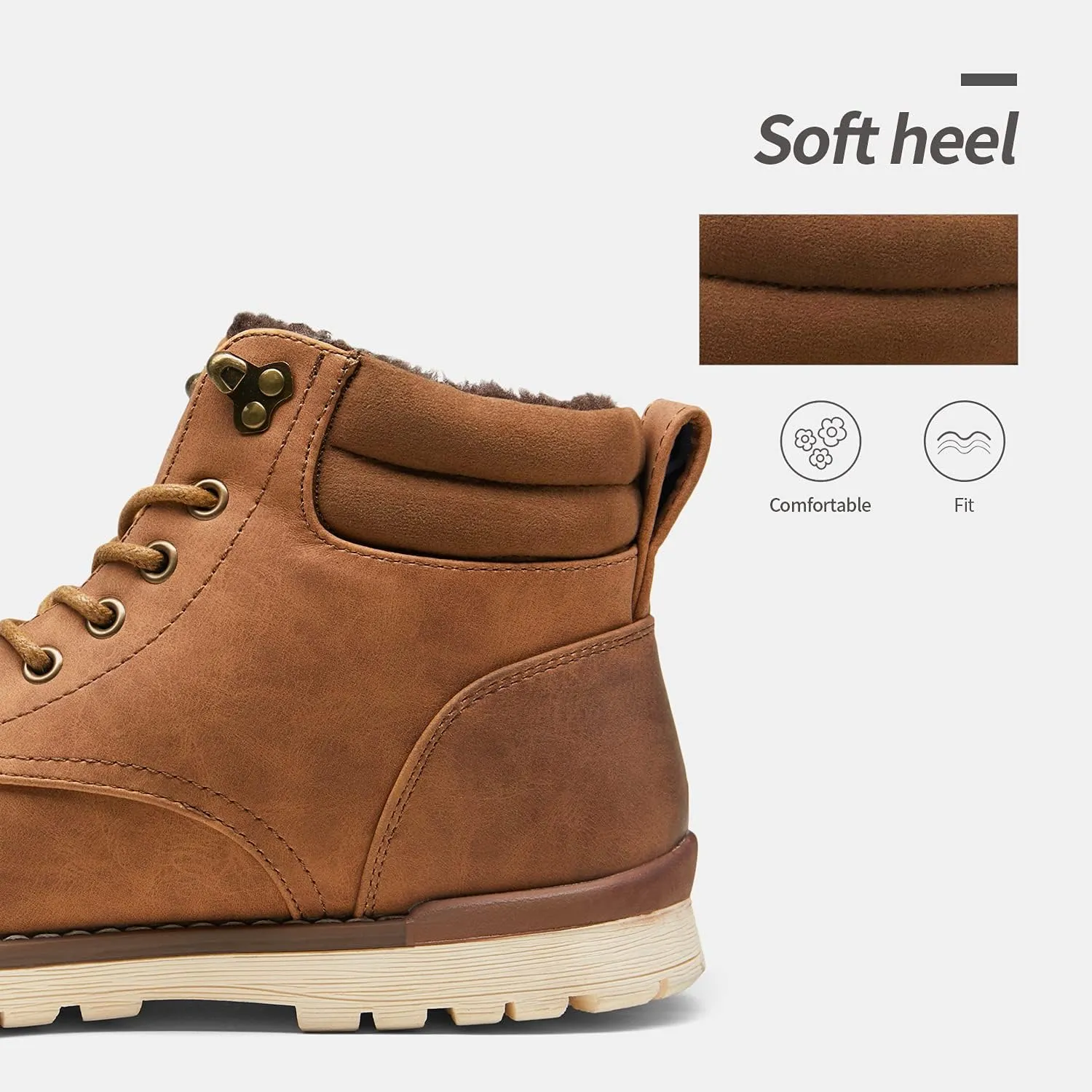Vostey Men's Hiking Boots Waterproof Casual Chukka Boots for Men