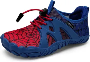 WateLves Toddler/Little/Big/Kid Water Shoes Wide Barefoot Aqua Athletic Sneakers Girls Boys Hiking Beach Swim Fast Dry Shoes Built-in Heel Grips