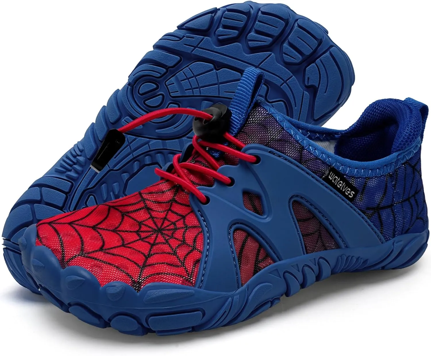 WateLves Toddler/Little/Big/Kid Water Shoes Wide Barefoot Aqua Athletic Sneakers Girls Boys Hiking Beach Swim Fast Dry Shoes Built-in Heel Grips